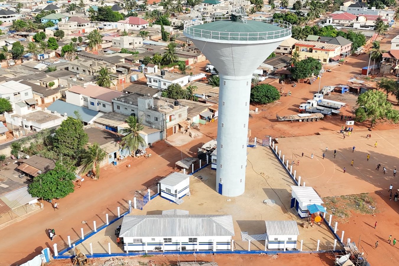 Travaux pour le programme d’alimentation d’eau en eau potable dans la ville de lomé phase II.